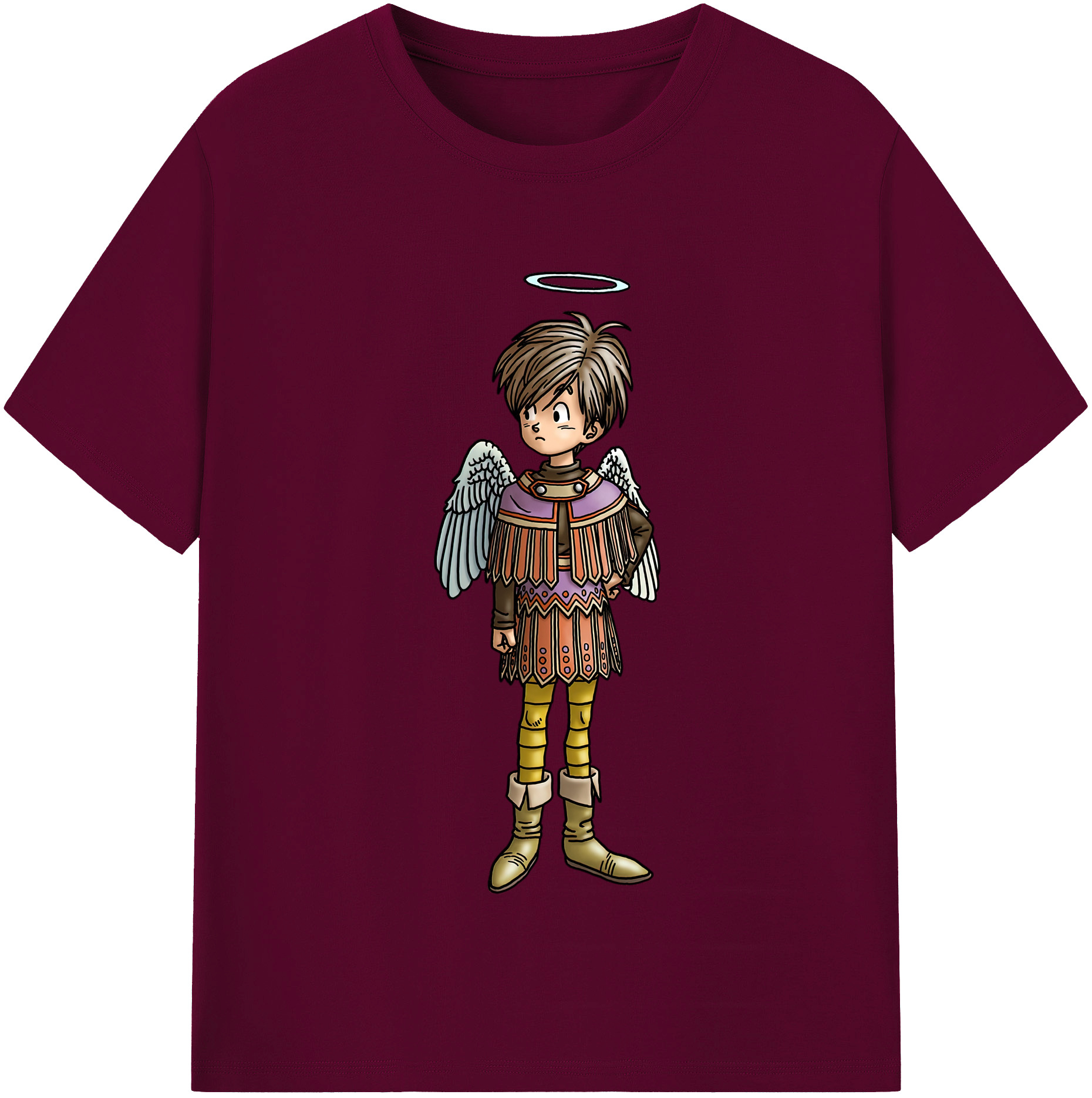 （画像用） ドラゴンクエスト Doragon Kuesuto Dragon Quest レディースカジュアルプリントTシャツ（綿100％）